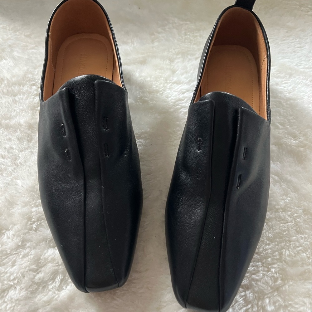 Black Leather Women Shoes